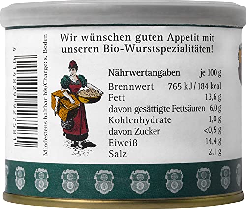 Bäuerliche Erzeugergemeinschaft Schwäbisch Hall Bio Bierwurst, 200 g - 3