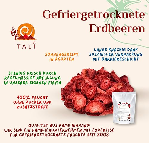 TALI Erdbeeren gefriergetrocknet, Scheiben – ohne Zusätze 125 g - 8