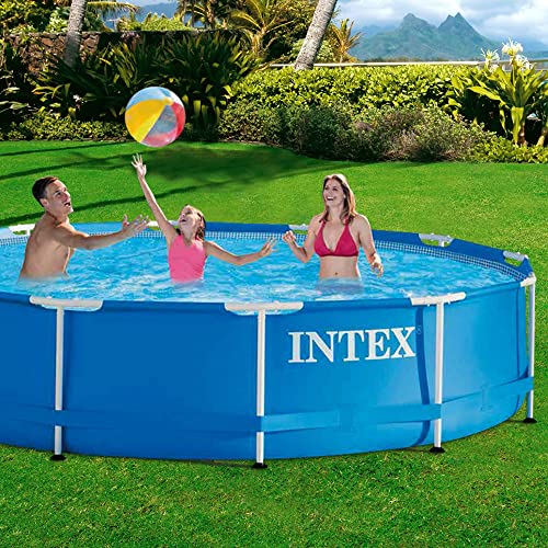 Intex Pool Metallrahmen , Blau, Rundrohr (ø) 3,66 x (h) 0,76m - 2