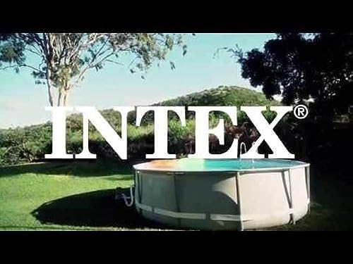 Intex Pool Metallrahmen , Blau, Rundrohr (ø) 3,66 x (h) 0,76m - 6