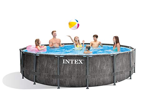 Intex 15FT X 48IN GREYWOOD Prism Frame Premium Pool Set - 3