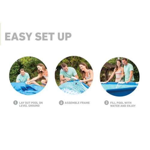 Intex 28202GN Metal Frame Pool - Aufstellpool - Ø 305 x 76 cm,Blau - 8