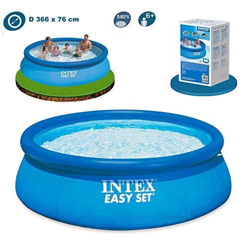 Intex Easy Set Pool – Aufstellpool, Blau, 366cm x 366cm x 76cm - 5