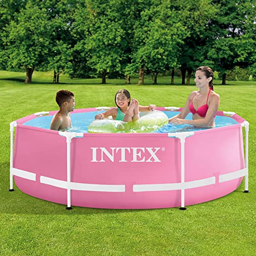 Intex 2,44 m x 76 cm Pink Metal Frame Pool, Set-up Size: 2,44 m x 76 cm (28290NP) - 2