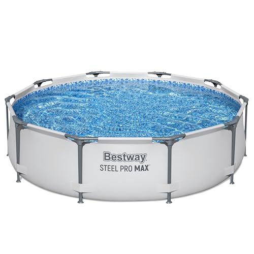 Bestway Steel Pro MAX Frame Pool-Set mit Filterpumpe Ø 305 x 76 cm, lichtgrau, rund - 11