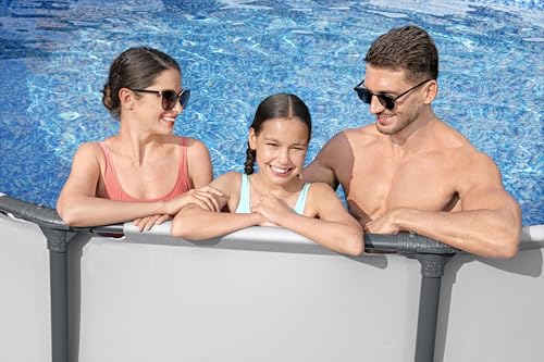 Bestway Steel Pro MAX Frame Pool-Set mit Filterpumpe Ø 305 x 76 cm, lichtgrau, rund - 7