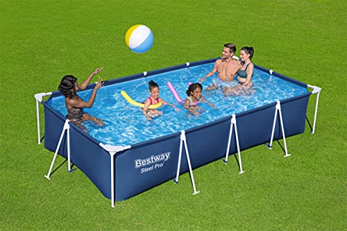 Bestway Steel Pro Frame Pool ohne Pumpe 400 x 211 x 81 cm , blau, eckig - 6