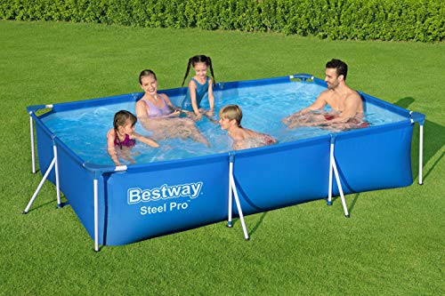 Bestway Steel Pro Frame Pool-Set mit Filterpumpe 300 x 201 x 66 cm, blau, eckig - 2