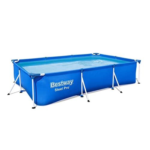 Bestway Steel Pro Frame Pool-Set mit Filterpumpe 300 x 201 x 66 cm, blau, eckig - 4