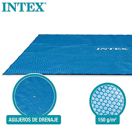 Intex Solarabdeckplane für Ultra Frame rechteckig 549 x 274 cm, Stärke 160 Mikron, Fertigungsmaß: 538 x 253 cm, 28016, Blau - 4