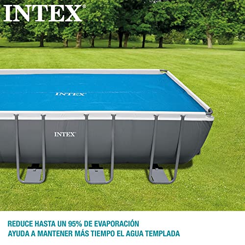 Intex Solarabdeckplane für Ultra Frame rechteckig 549 x 274 cm, Stärke 160 Mikron, Fertigungsmaß: 538 x 253 cm, 28016, Blau - 5