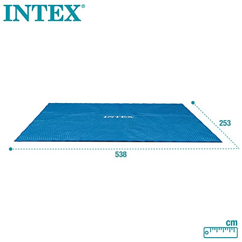 Intex Solarabdeckplane für Ultra Frame rechteckig 549 x 274 cm, Stärke 160 Mikron, Fertigungsmaß: 538 x 253 cm, 28016, Blau - 6