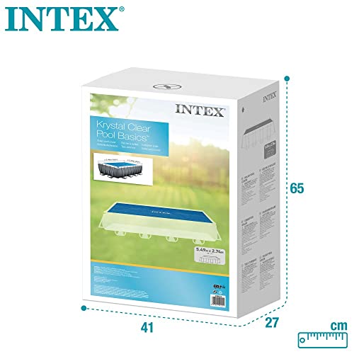 Intex Solarabdeckplane für Ultra Frame rechteckig 549 x 274 cm, Stärke 160 Mikron, Fertigungsmaß: 538 x 253 cm, 28016, Blau - 7