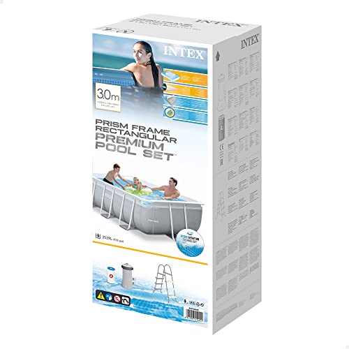 Intex 3M X 1.75M X 0.8M Prism Frame Rectangular Pool Set - 5