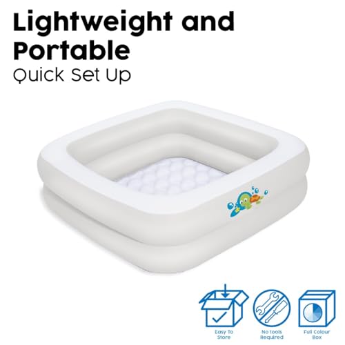 Bestway Up, In & Over Baby Duschbadewanne, Weiß, 86 x 25 cm - 5