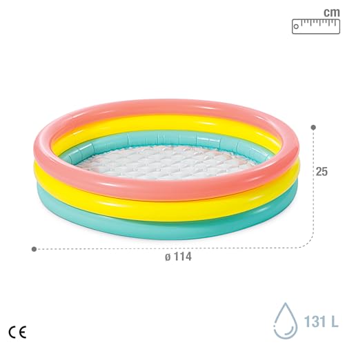 Intex 57412NP - Sunset Glow Baby Pool, 3-Ring, ø 114 x 25 cm - 4