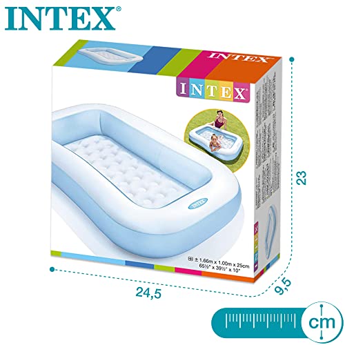 Intex Rectangular Pool – Kinder Aufstellpool – Planschbecken – Mehrfarbig – 166 x 100 cm x 25 cm – Für 2+ Jahre - 7