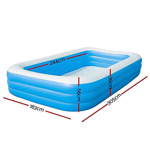 Bestway Family Pool Deluxe, aufblasbares Kinder-Planschbecken 305 x 183 x 56 cm - 3