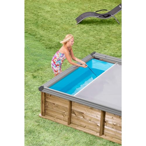 Holzpool Pistoche by BWT Procopi - Kidspool 200 x 200 x 64 cm - inkl. Sicherheitsabdeckung, Kartuschenfilteranlage, Winterabdeckung - 3