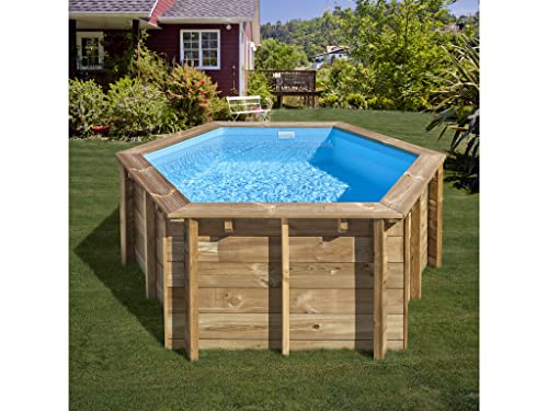 Poolprofi GRE Holzpool Sunbay rund Lili 2,80m x 1,07m Super Komplettset - 2