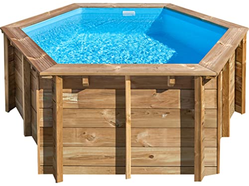 Poolprofi GRE Holzpool Sunbay rund Lili 2,80m x 1,07m Super Komplettset - 3