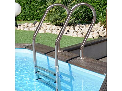 Poolprofi GRE Holzpool Sunbay Quadrat Carra 3,05m x 3,05m x 1,19m Super Komplettset - 5