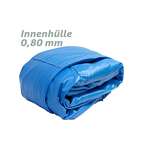 POOL Total Rundpool-Set Komfort+ Ø2,50 x 1,20m Folie 0,8mm/ Stahlwandpool Stahlrahmenbecken Swimmingpool inkl. Sandfilteranlage, Sand, Skimmer-Set, Schlauch und Leiter - 3