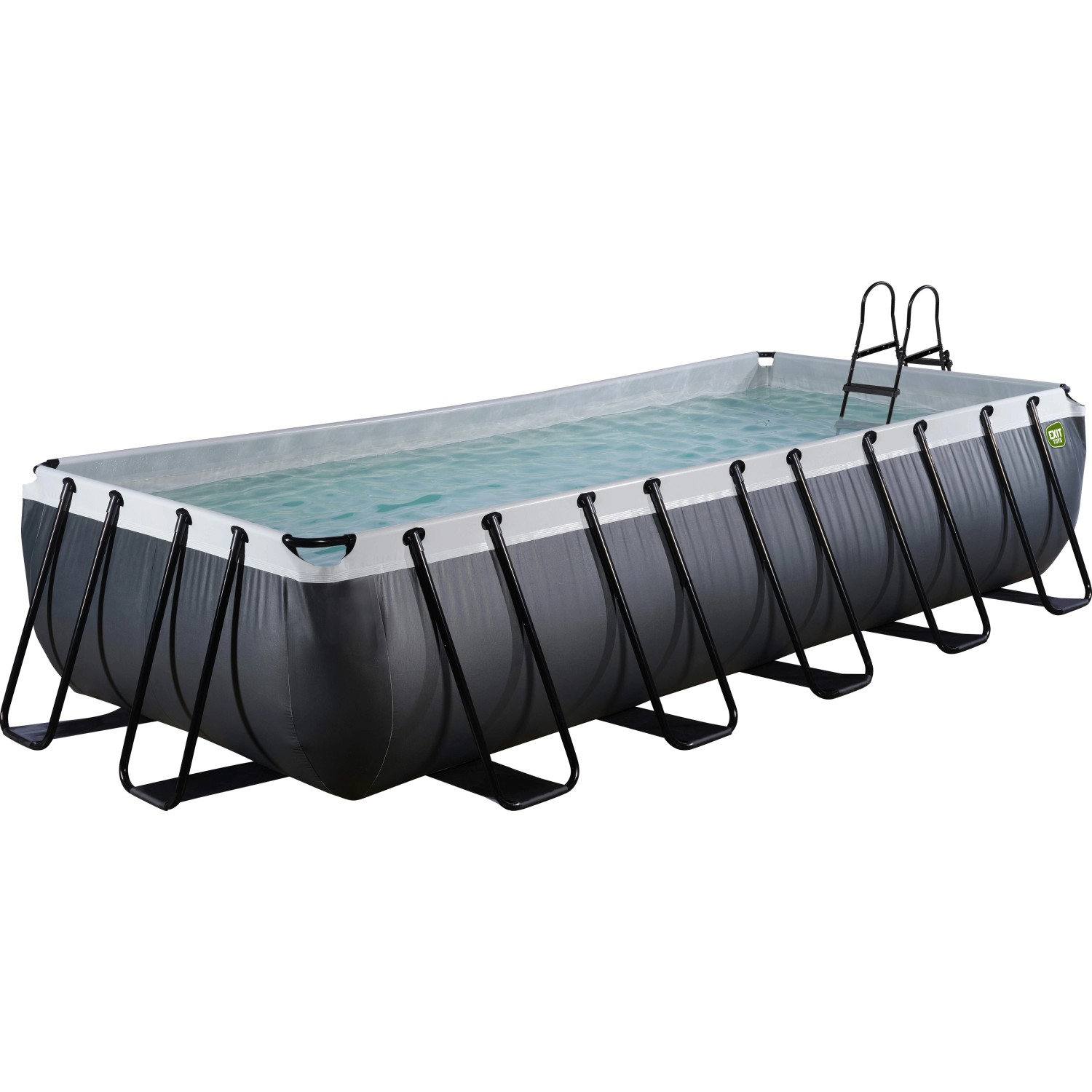 Exit Black Leather Pool Schwarz 540 x 250 x 100 cm m. Sandfilterpumpe