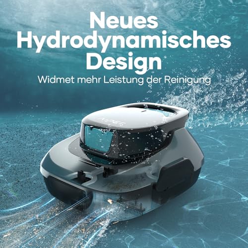 AIPER Scuba SE Poolroboter, Kabelloser Poolsauger Akku, 90 Minuten Reinigungszeit, Automatische Reinigung mit Selbsteinparkfunktion, Kompakter und Leichter Poolreiniger Ideal für Oberirdische Pools - 2