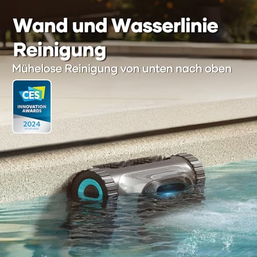 AIPER Scuba S1 Poolroboter Boden und Wand, Kabelloser Poolsauger mit Wandklettern, Intelligenten Navigation 2.0, 150 Minuten Batterielaufzeit, Poolreiniger für Eingelassene Pools bis zu 150㎡ - 3