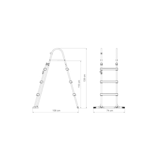 Bestway Flowclear™ Sicherheitsleiter 107 cm - 3