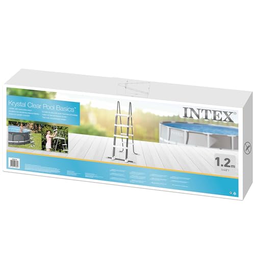 Intex 28076 Sicherheitsleiter, für Pools, Grau, 122 cm - 4