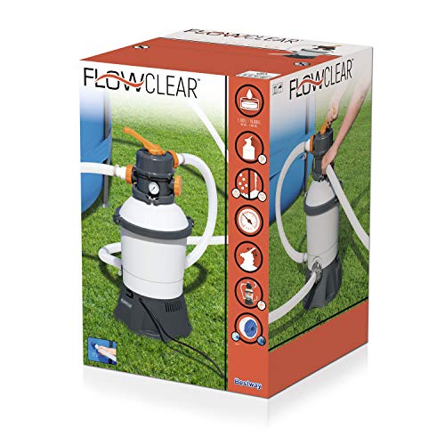 Bestway Flowclear™ Sandfilteranlage 3.028 l/h, Grau - 3