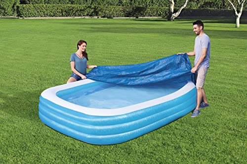 Bestway Flowclear PE-Abdeckplane für Family Pools, Blau, 305 x 183 x 56 cm - 4