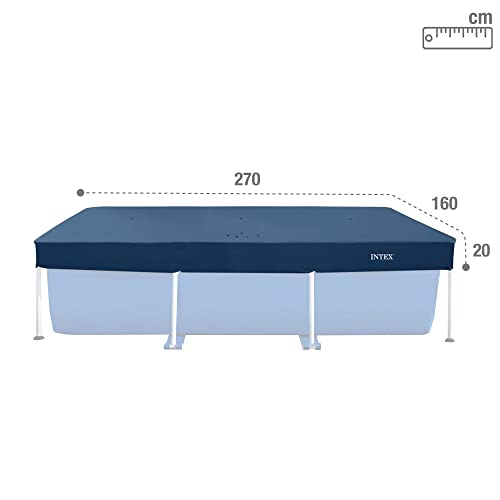 Intex 2,6 m x 1,6 m rechteckige Poolabdeckung, (28036) - 4