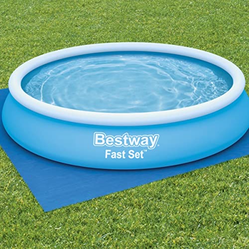 Bestway Flowclear™ quadratische Bodenplane, 396 x 396 cm, für Aufstellpools bis Ø 366 cm, blau - 2