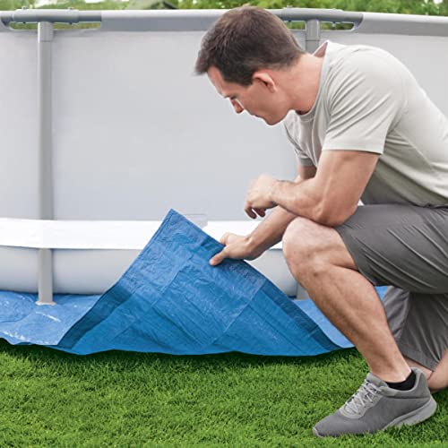 Bestway Flowclear™ quadratische Bodenplane, 488 x 488 cm, für Aufstellpools bis Ø 457 cm, blau - 2