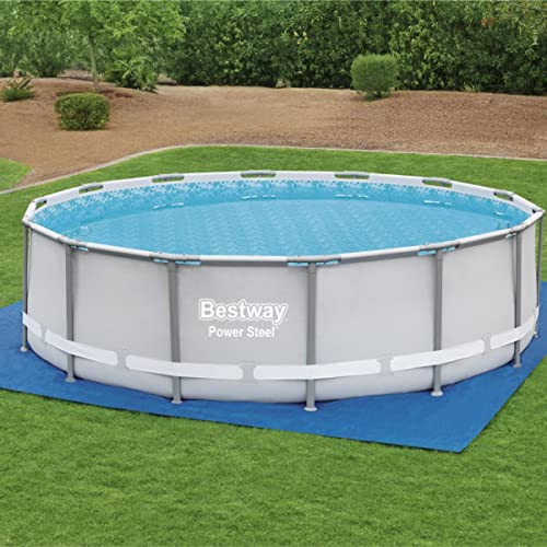 Bestway Flowclear™ quadratische Bodenplane, 488 x 488 cm, für Aufstellpools bis Ø 457 cm, blau - 4