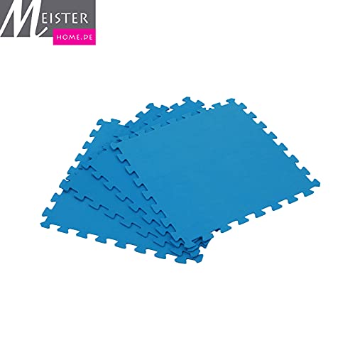 Meisterhome® Pool Matten 9 Stück à 50x50cm 2.25 m² Unterlegmatte Bodenschutzmatte für Pool und Planschbecken - 3