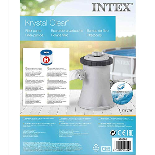 Intex Kartuschenfilteranlage Typ ECO 1250, Grau, 1.250 l/h / 30 W / 230 V - 5